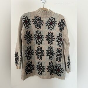 Vintage Eddie Bauer snowflake sweater